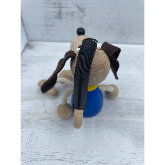 Vintage Wooden Bouncy Springy Wood DOG Made in Czech Republic for Petra Toys USA - Picture 3 of 8